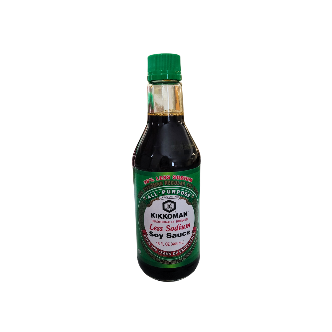 Kikkoman Soy Sauce Less Sodium 15 fl oz (444 ml) – Aneka Market