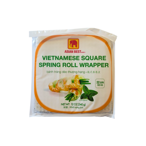 Asian Best Vietnamese Spring Roll Wrapper 22 cm (Square) 12 Oz