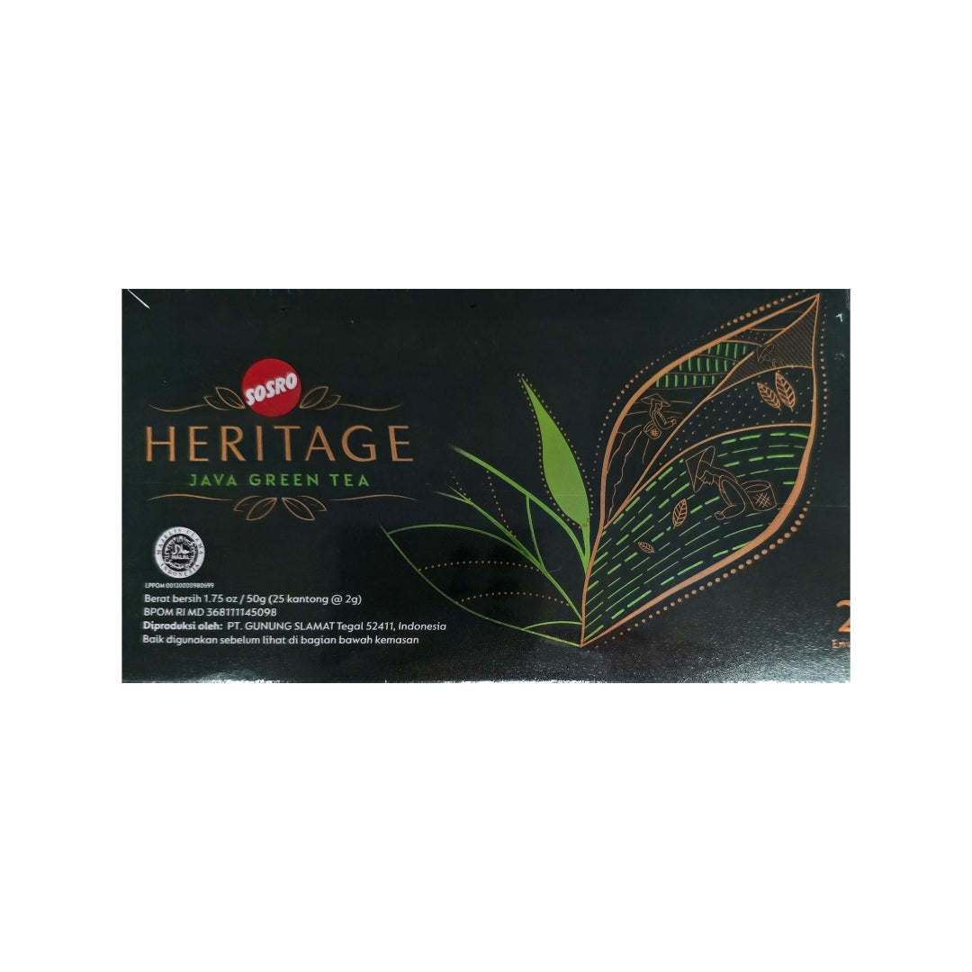 Sosro Heritage Java Green Tea 1.75 Oz (25 bags x 2 g) – Aneka Market