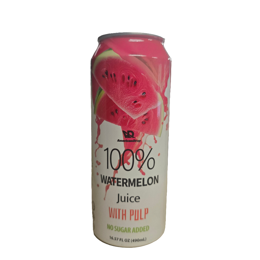 American Drop 100% Watermellon Juice with pulp 490 ml – Aneka Market
