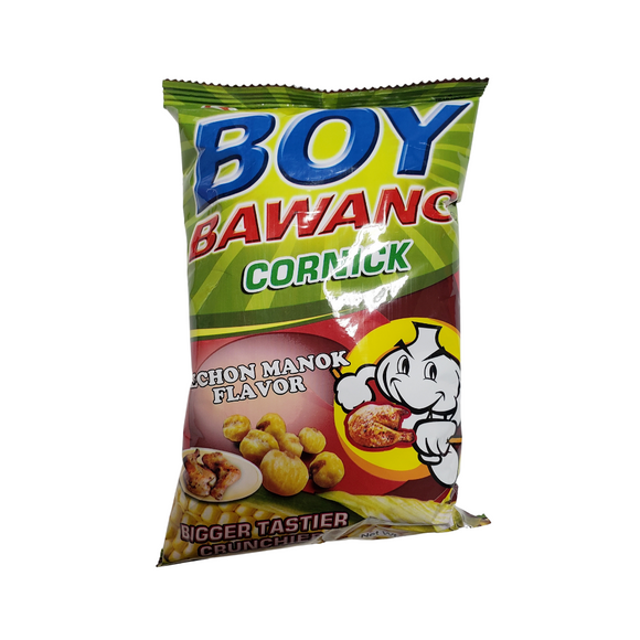 Boy Bawang Cornik (Fried Corn Snacks) Lechon Manok 3.54 Oz (100 g)