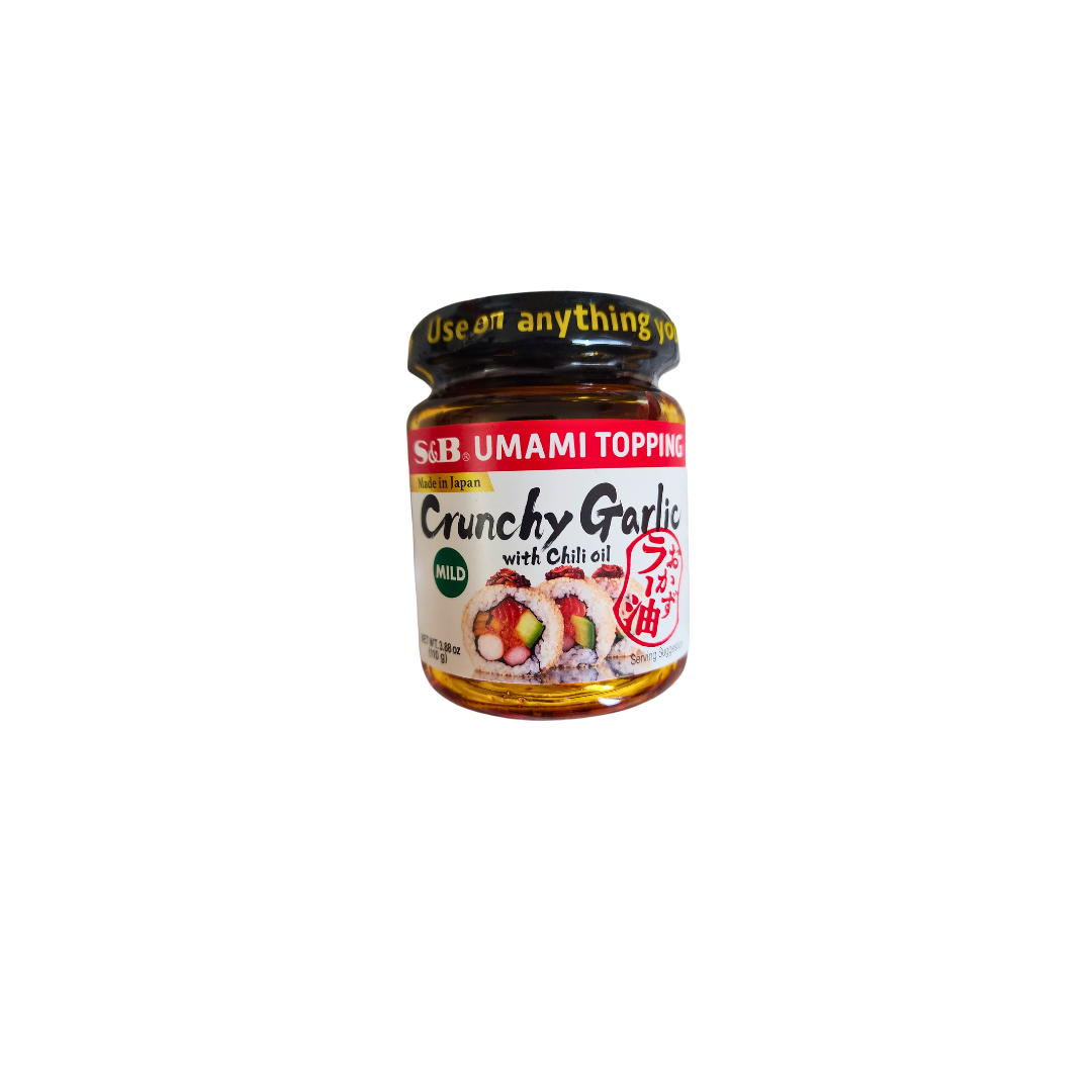 S&B Umami Topping Crunchy Garlic W/ Chili Oil Mild 3.88oz – Aneka Market