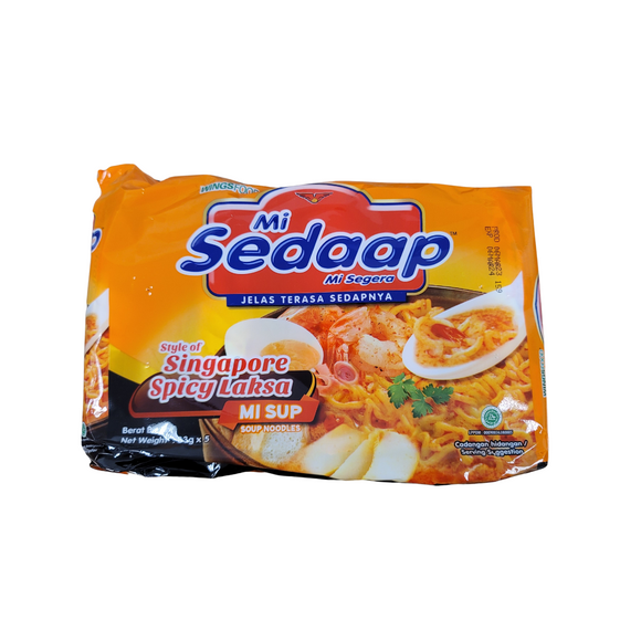 Mi Sedaap Singapore Spicy Laksa Pack of 5 (83 g x 5)