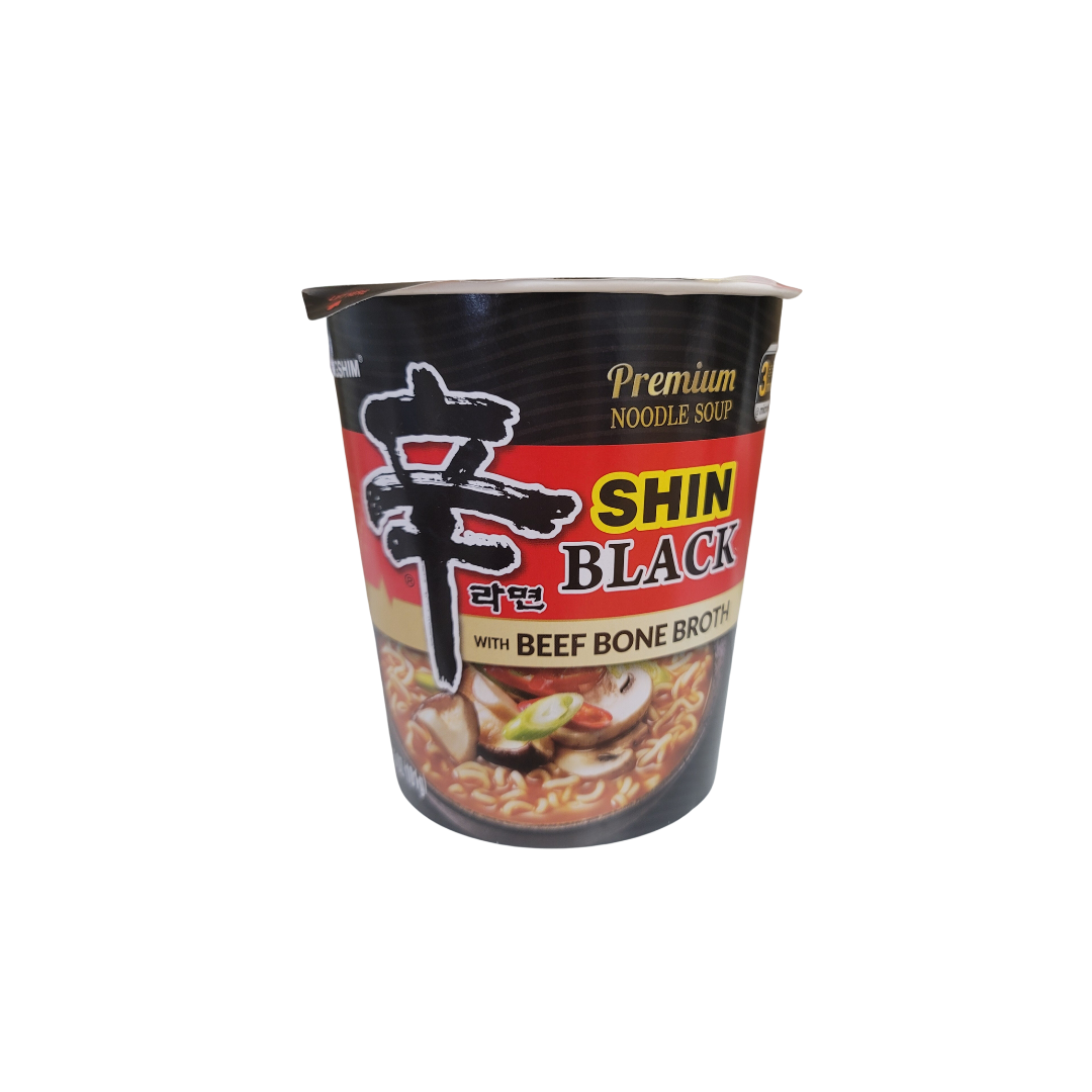 Shin Ramyun Bone Nongshim Shin Ramyun Black Spicy Beef & Bone Broth Ramen Noodle Cup 3 ...
