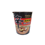 Nongshim Shin Ramyun  Black Spicy Beef & Bone Broth Ramen Noodle Cup 3.5 Oz
