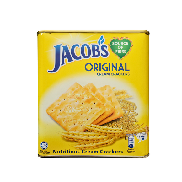 Jacobs Original Cream Crackers 600 g (Tin packaging)