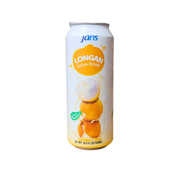 Jans 30%  Longan Juice Drink With Pulp 16.9 Oz (Can)
