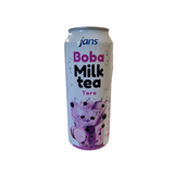 Jans Boba Milk Tea Taro Drink 16.6 Oz