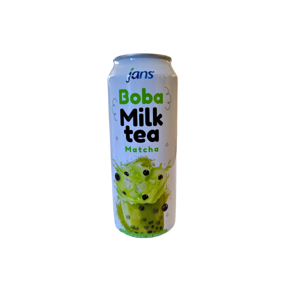 Jans Boba Milk Tea Matcha Drink 16.6 Oz