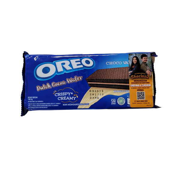 Oreo Dutch Cocoa Wafer Choco Vanila 140 g