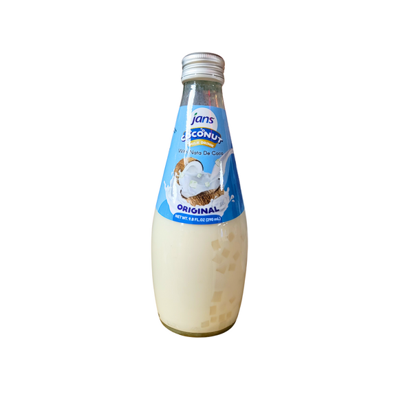 Jans Coconut Milk Drink with Nata De Coco Original 9.8 Oz