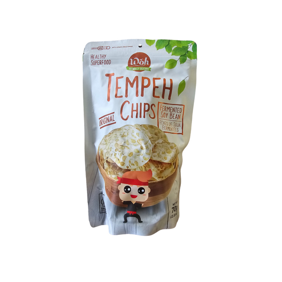 WOH Tempeh Chips Original 70 g (2.5 Oz)
