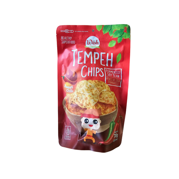 WOH Tempeh Chips Sweet Chili 70 g (2.5 Oz)