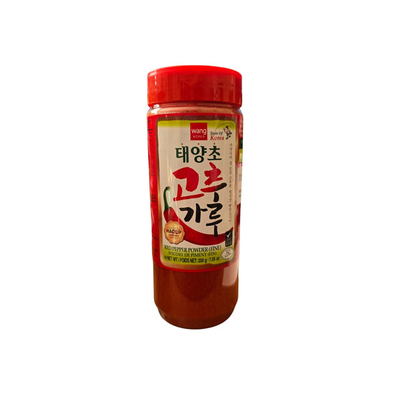 Wang Sun-Dried Fine Gochugaru Red Pepper Flakes Chili Powder 7.05 Ounce