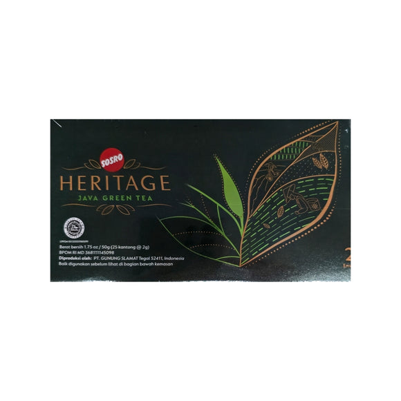 Sosro Heritage Java Green Tea 1.75 Oz (25 bags x 2 g)