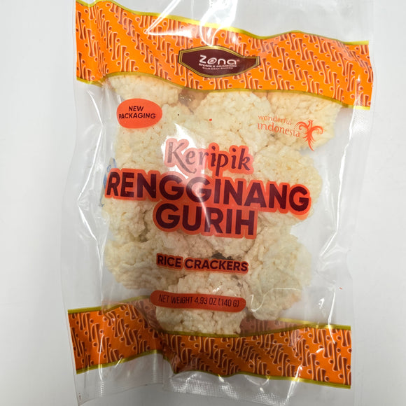 Zona Rengginang Gurih (Rice Crackers) 4.93 Oz (140 g)