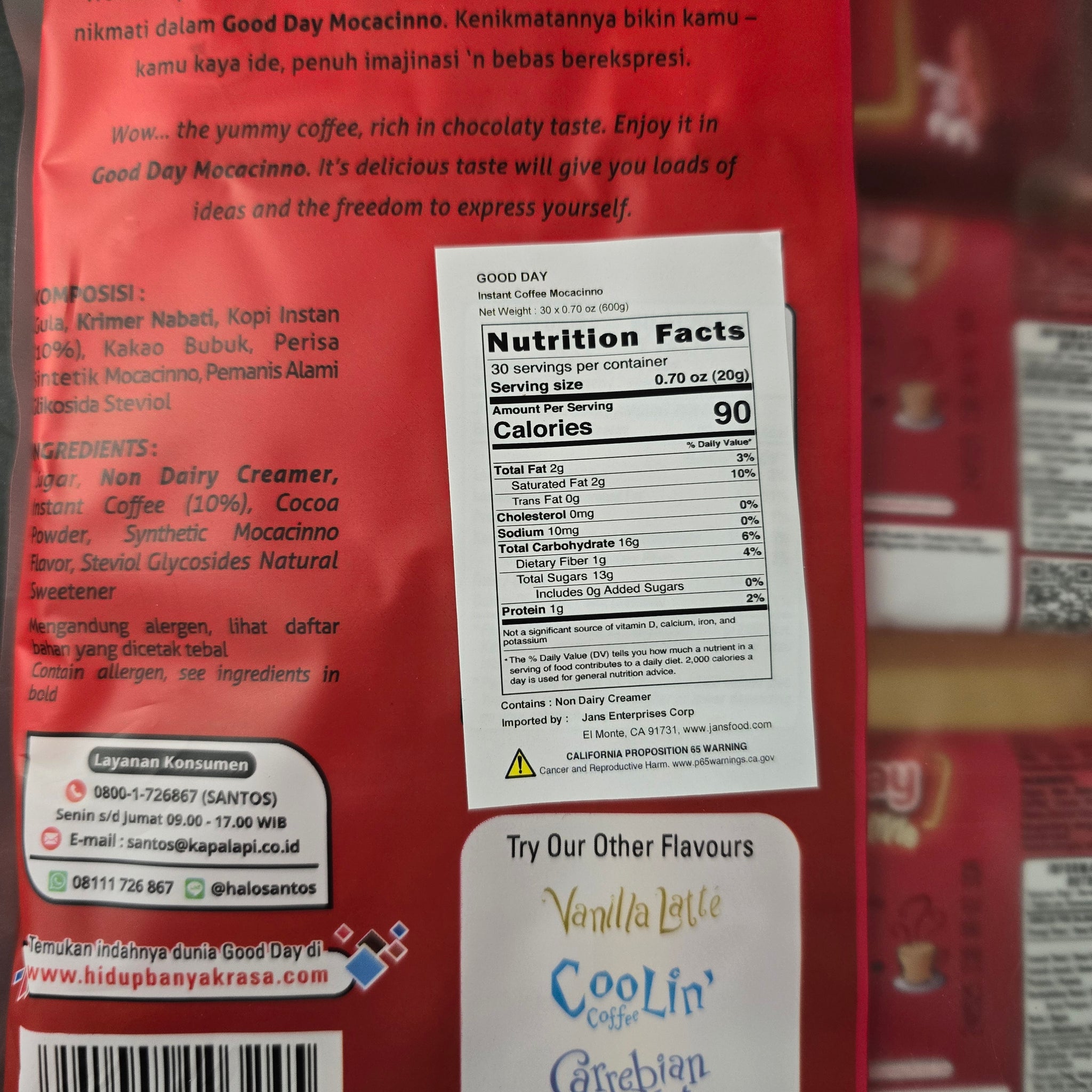 Good Day - Mocacinno Instant Coffee (30x20g) – Aneka Market