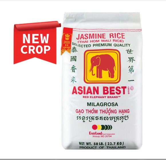 Asian Best Jasmine Rice 50 lbs NEW CROP