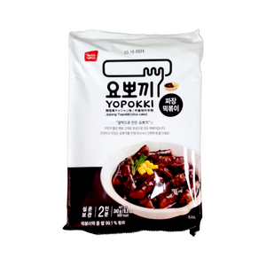 Yopokki Jajang Blackbean Sauce Topokki Instant Korean Rice Cakes  8.5 oz (240 g)