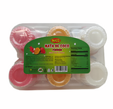 Inaco Nata De Coco  Mixed Flavor Pudding (6 x 25.4 Oz) (Lychee-Mango-Strawberry)