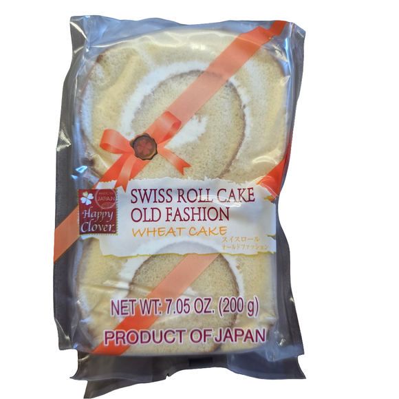 Happy Clover Swiss Roll Old Fashion Wheat Cake 200 g (Frozen)