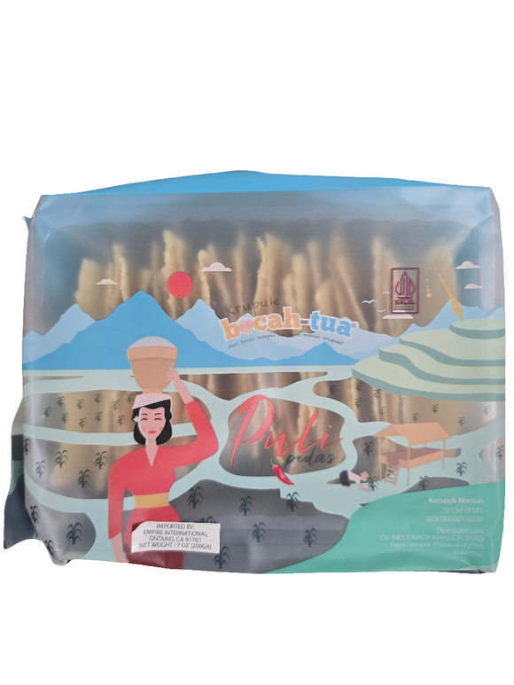 Bocah Tua Puli Pedas (kerupuk mentah) 200gr