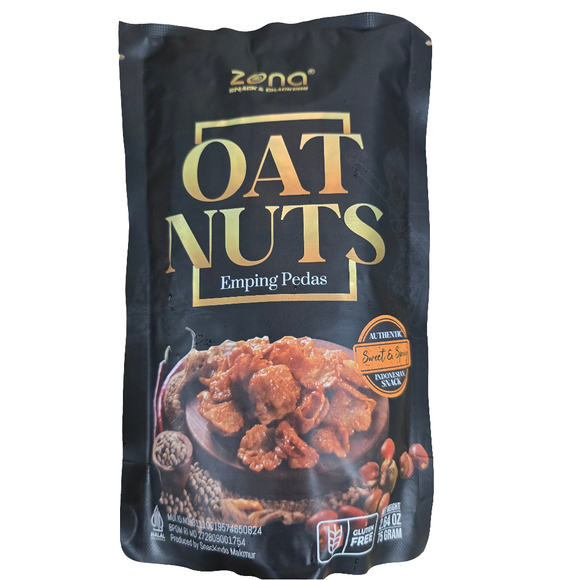 Zona Spicy Oat Nuts 2.65oz (Emping Pedas 75gr)
