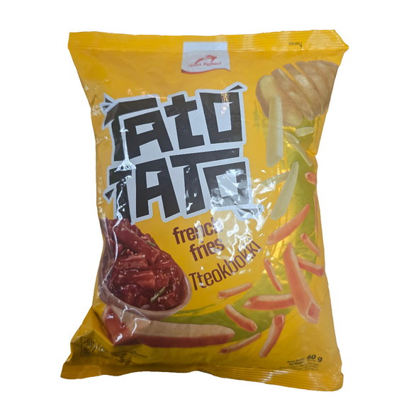 Dua Kelinci Tato Tato French Fries Tteokbokki Snacks 60 g