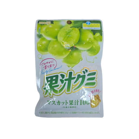 Meiji Kajyu Gummy Candy Muscat (White Grape) 54 g