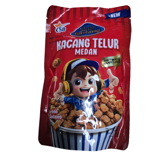 Sinar Bintang Kacang Telur Medan 100gr