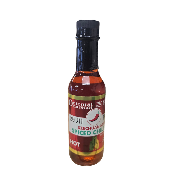 Oriental Mascot Szechuan Style Spiced Chili Oil 5 Oz
