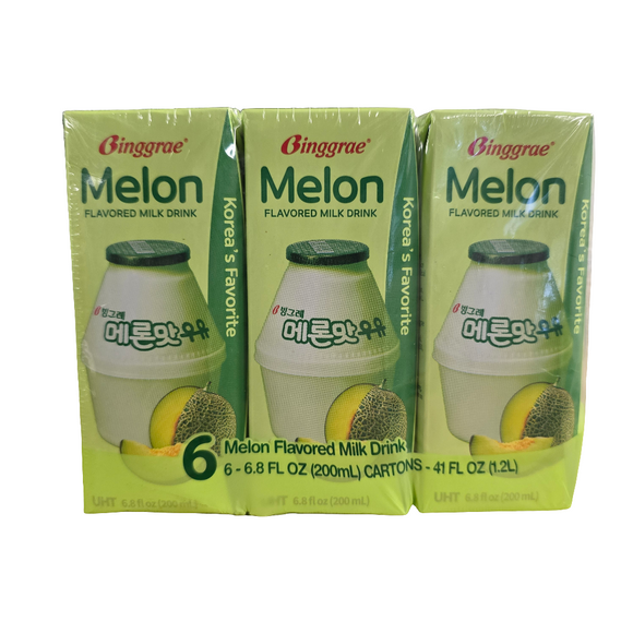 Binggrae Melon Flavored Milk Drink (6x 6.8 fl.oz (200 ml))