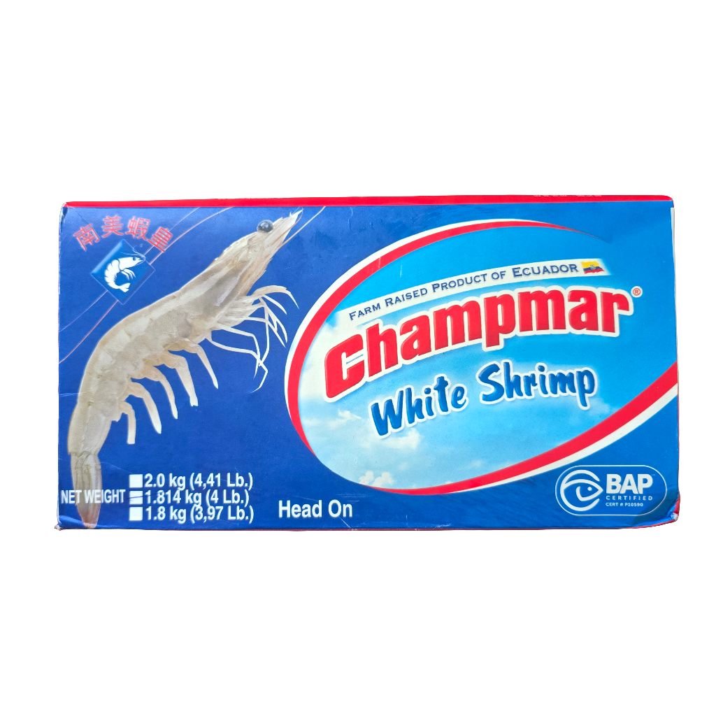Champmar King-Sized White Shrimp Frozen (40-50ct) 4 lb – Aneka Market