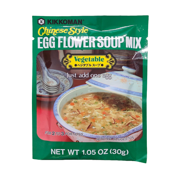 Kikkoman Chinese Style Egg Flour Soup Mix Vegetable 1.05Oz (30)