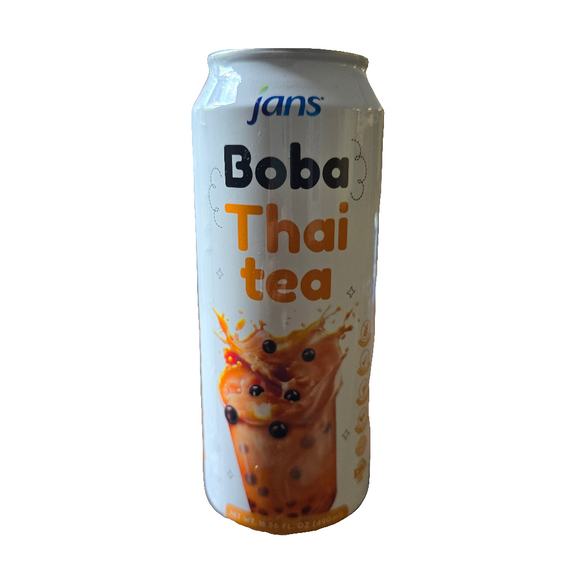 Jans Boba Thai Tea Drink 16.56 Oz