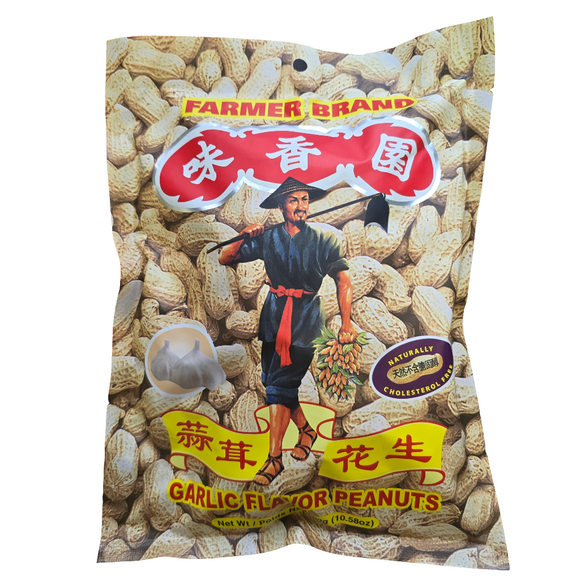 Farmer Brand Garlic Peanut 10.5 Oz