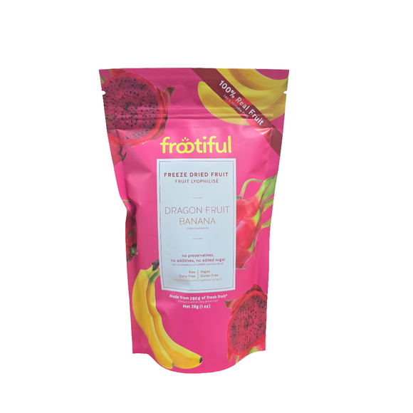 Frootiful Freeze Dried Fruit Dragonfruit Banana 28 g