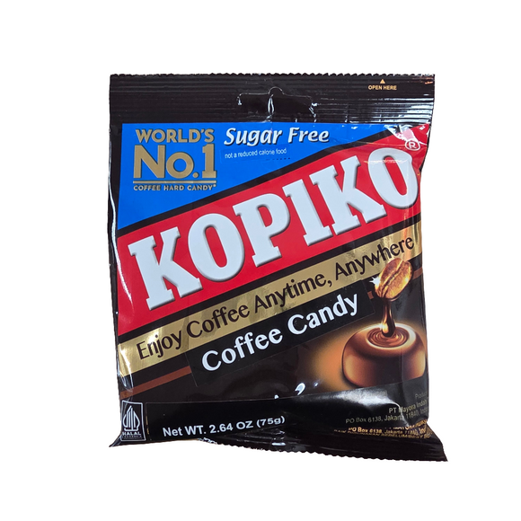 Kopiko Coffee Candy Sugar Free 2.64 Oz (75 g)