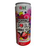 Vinut Popping Boba Bubble Tea Strawberry 320 ml