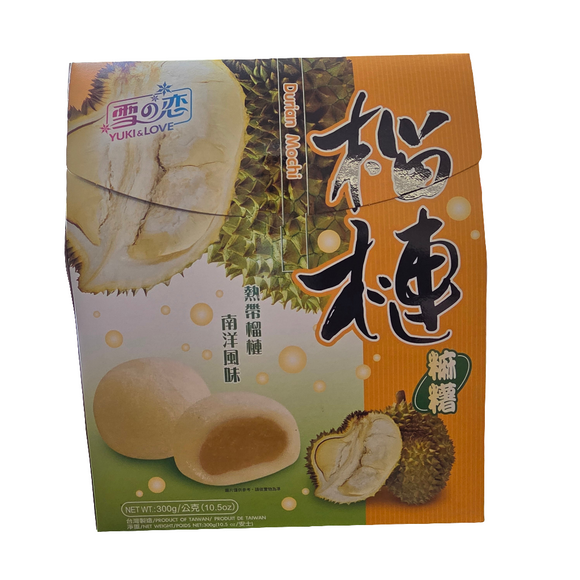 Yuki Love Small Mochi Durian 300 g (10.58 Oz)