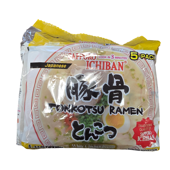 Sapporo Ichiban Tonkotsu Ramen (5x3.7 Oz) 520 g