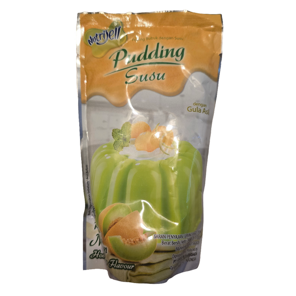 Nutrijell Pudding Susu Melon Flavor 145 g (5.1 Oz)