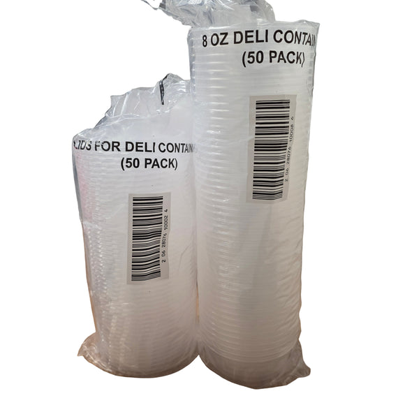Plastic Tube Deli Container 8 Oz (50 pcs)