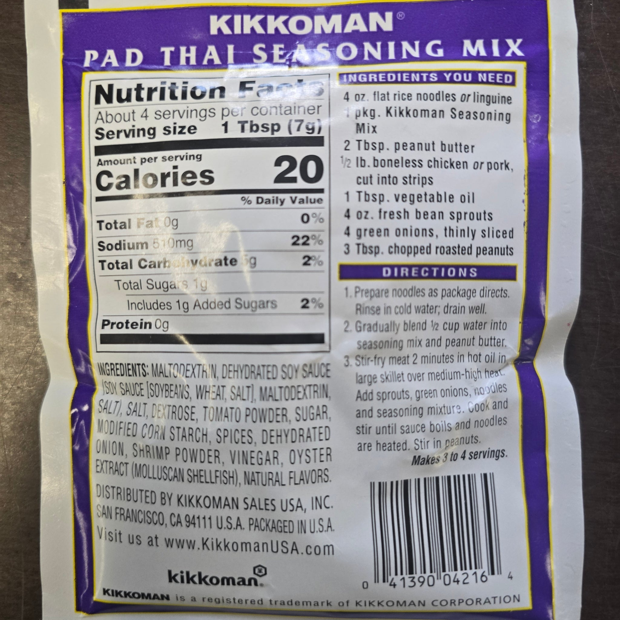 Kikkoman Pad Thai Seasoning Mix 1 oz (28.3 g) – Aneka Market