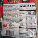 Nongshim Shin Green Mushroom & Fried Tofu Noodle (4 x 4.4 Oz)