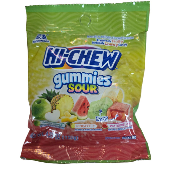 Morinaga Hi-Chew Gummies Bag Sour Mix 4.23 Oz