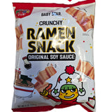 Baby Star Crunchy Ramen Snack Original Soy Sauce (Wide) 6oz (170g)