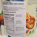 Leni Cassava Chips Spicy Anchovy (Teri Pedas) 4.9 Oz