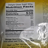 Pran Delight Ghee Toast Biscuit Hi Fiber 300 g