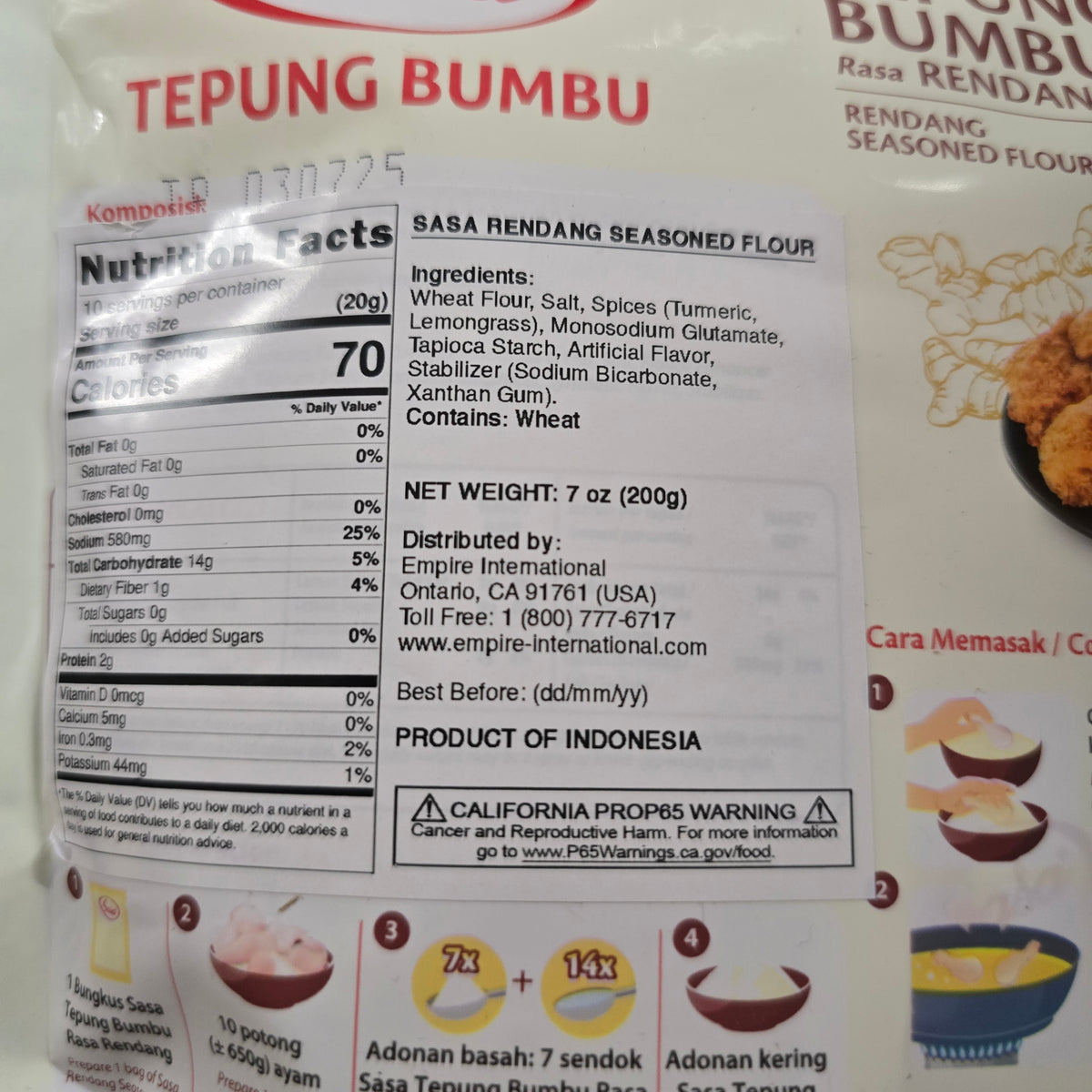 Sasa Rendang Seasoned Flour 7 Oz – Aneka Market